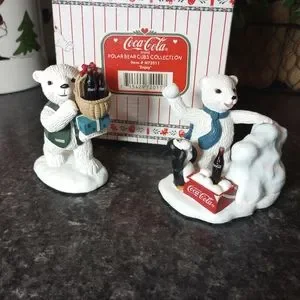 Coca Cola | Accents | Coca Cola Polar Bear Cubs Collection Enjoy Snow ...